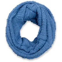 Stylebreaker Strick Loop mit Karomuster", Damen, blau, | Gr.: onesize