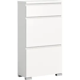 INOSIGN Skoskap 60 x 109 x 27 cm 2 Klappen, 1 Schubkasten weiß