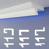 heximo LED-Schattenfugenprofil Stuckleisten 10,2 m