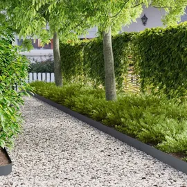 vidaXL Raseneinfassung 103 x 15 cm 10 Stück Anthrazit