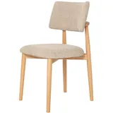 Giga Meubel Esszimmerstuhl, Taupe, Textil, 47x81x52 cm, Esszimmer, Stühle, Esszimmerstühle, Vierfußstühle