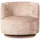 Woood Drehsessel Popular Textil 81 x 72 x 80 cm Beige drehbar mit Kissen