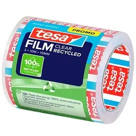 Tesa Klebefilm transparent 15 mm x 10 m 3 Rollen