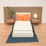 MiaSuite i sogni italiani Matratze für Wiege 60x140 Höhe 14 cm - Medizinprodukt, Hypoallergen | Primavera