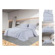 vidaXL Bettwäsche-Set Grau 200 x 200 cm + 0 x 0 cm