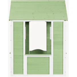 [en.casa] Spielhaus Kuoldsvin 144 x 102 x 90 cm Grün/Weiß