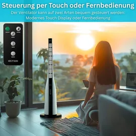 Echos Eco-121 90 cm Turmventilator Weiß