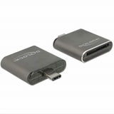 DeLock 91498 (USB-C), Speicherkartenlesegerät, Schwarz