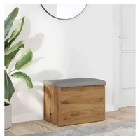VidaXL Sitzbank mit Stauraum Artisan-Eiche 62x42x45 cm Holzwerkstoff