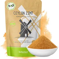 Ceylon Zimt BIO 250g – Zimt gemahlen I echtes Zimtpulver - Rohkostqualität von bioKontor