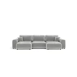 maison de rêve Wohnlandschaft Zanzibar ¦ grau ¦ Maße (cm): B: 325 H: 79