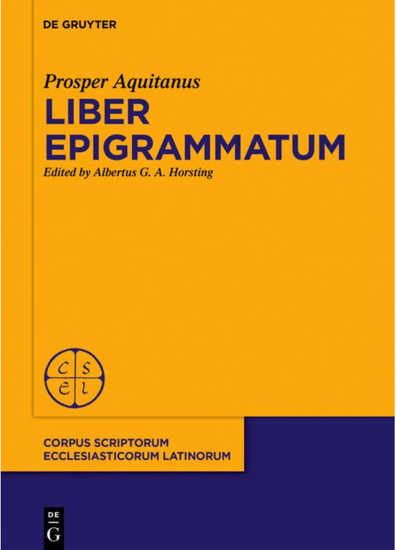 Liber Epigrammatum - Prosper Aquitanus  Gebunden