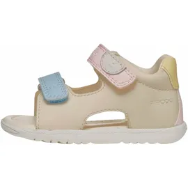 GEOX Baby-Mädchen B MACCHIA Gir Sandal, Lt Ivory/Lt Yellow, 21 EU