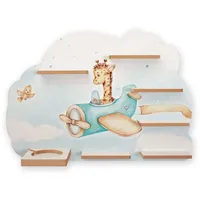 Kreative Feder Tonie Regal „Giraffe Pilot“ - für Toniebox & Tonies; inkl. 40 Metallplättchen