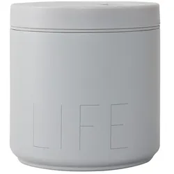 Design Letters - Travel Life Thermo Lunch Box large, Life / cool gray