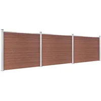 vidaXL WPC Zaunelement Set 526 x 146 cm
