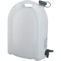 Pressol Wasserkanister 20L weiß stapelbar PE + Ablasshahn