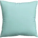schlafgut Kissenbezug Knitted Jersey 80 x 80 cm Blau
