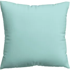 schlafgut Kissenbezug Knitted Jersey 80 x 80 cm Blau