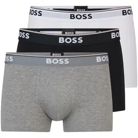 Boss für Herren. 50475274 3er-Pack Boxershorts schwarz, grau, weiß S, Heimtextilien, Baumwolle,