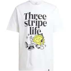 ADIDAS Herren Shirt Positivity Graphic, WHITE, M