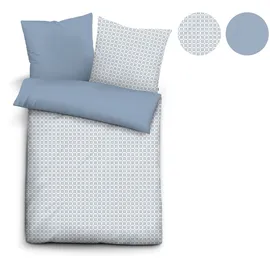 Cinque 0041702 Wendebettwäsche Blau 155 x 220 cm + 2 x 80 x 80 cm