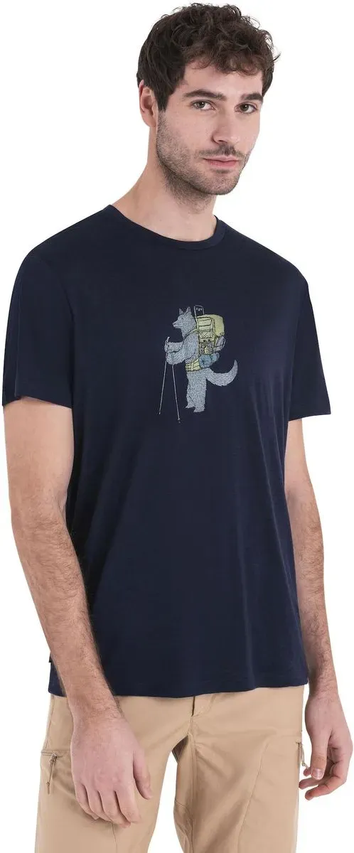 Icebreaker Men Merino 150 Tech Lite Short Sleeve Tee Tech Head midnight navy (401) S