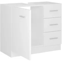 vidaXL Waschbeckenunterschrank 63 x 54 x 30 cm weiß