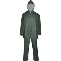 vidaXL 2-tlg. Regenanzug Wasserdicht Strapazierfähig Kapuze Grün Xxl Vidaxl