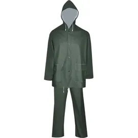 vidaXL 2-tlg. Regenanzug Wasserdicht Strapazierfähig Kapuze Grün Xxl Vidaxl