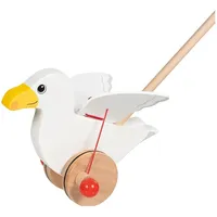 Gollnest & Kiesel GmbH & Co. KG Goki 54861 - Schiebetier Möwe Jonas, weiß, Holz, 25x16x60cm