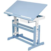Tectake Kinderschreibtisch blau