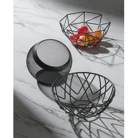 JUSTINUS Obstkorb,matt schwarz - B/H/T ca. 23,00x23,00x20,00