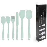 GXGM 6 StückSpatel Silikon Spachtel Hitzebeständige bis 600°F Antihaft-Küchenbackwerkzeuge Silikon Spatel Set mit Metallkern Ideal für Kochen und Backen