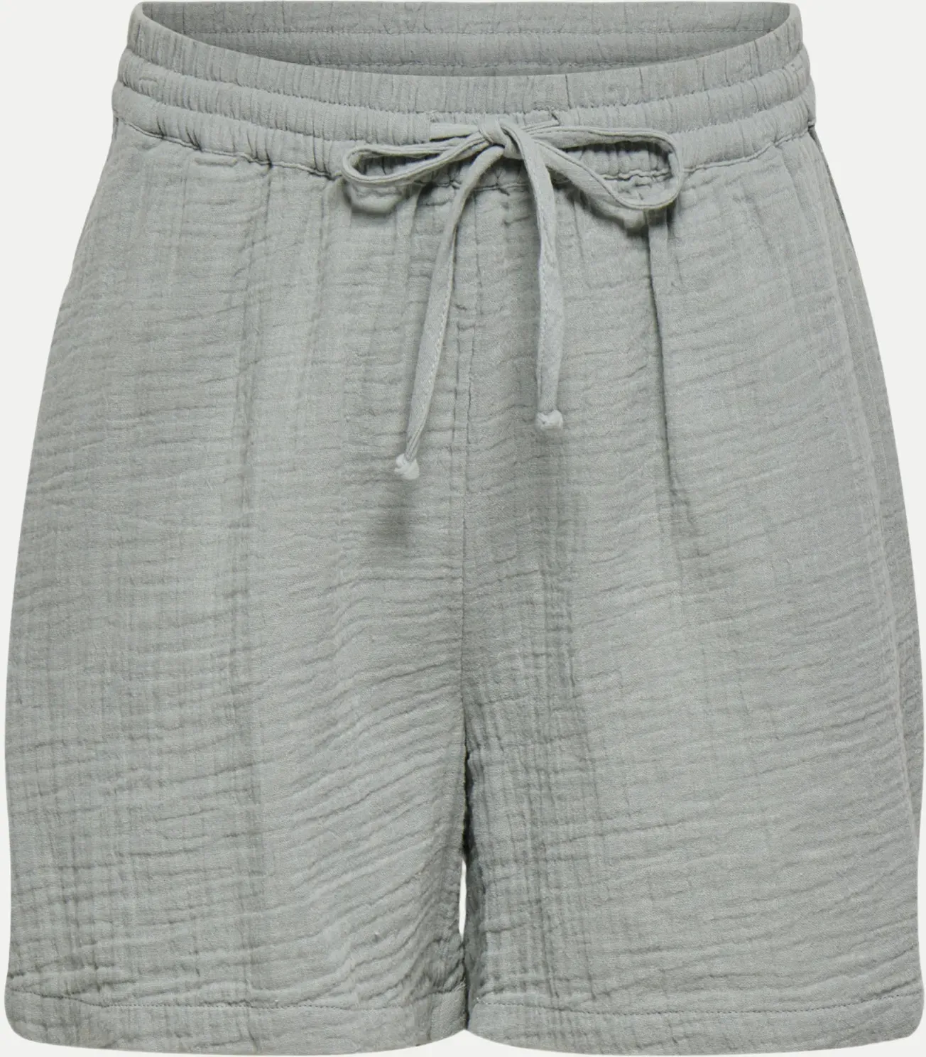 Shorts mit Strukturmuster Grau M