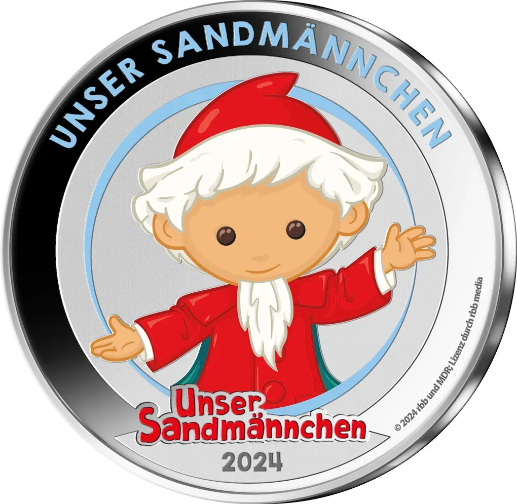 Silberpraegungen zu "65 Jahre Unser Sandmännchen"