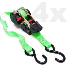 Wiltec Spanngurte Automatik 4er Set 3 m 320 daN