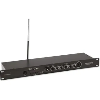 Omnitronic EP-220PR Vorverstärker mit MP3-Player und FM-Radio