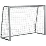 sportnow Fußballtor Grau 240 x 85 x 160 cm