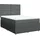 vidaXL Boxspringbett mit Matratze Dunkelgrau 140x200 cm Stoff