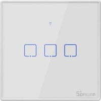 Sonoff Lichtschalter T2EU3C-TX WiFi-RF, 3-fach, Smart Home Hub, Weiss