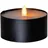 MARELIDA XXL LED Teelicht gelbe LED H: 7cm D: 10cm Batteriebetrieb Timer Outdoor schwarz