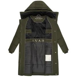 Navahoo Wintermantel "Wintertanz 14", Damen, Gr. XXXL(46), grün (olivgrün), Obermaterial: 45% Polyester, 45% Baumwolle, 10% Nylon. Innenfutter: 100% Polyester. Wattierung: 100% Polyester.