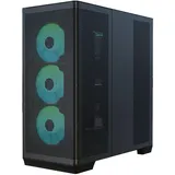 apnx GEH Midi C1-R-BK-V1 Computergehäuse, MicroATX, Mini-ITX kompatibel, Schwarz