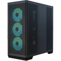 apnx GEH Midi C1-R-BK-V1 Computergehäuse, MicroATX, Mini-ITX kompatibel, Schwarz