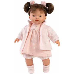 Stehpuppe LLORENS "Vera, brünett rosa, 33cm" Puppen bunt Kinder Weitere Puppen Made in Europe