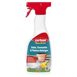 Carlson Stein, Terracotta & Platten Reiniger, Idealer Reiniger für Blumentöpfe, Vasen und Brunnen, 0,5 Liter - Flasche