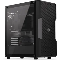 ENDORFY Regnum 400 Air, ATX PC-Gehäuse, inkl. 4x 120mm PWM-Lüfter, Seitenteil aus gehärtetem Glas | EY2A008