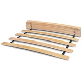 WOODRAM Rollrost 100x200 cm für Bett - Hochwertiger Rolllattenrost 17 Gebogene Birkenholzlatten mit Band verbunden.Lattenroste holzlatten Klappbar Bestimmt für Feder- sowie Schaummatratzen. (100x200)