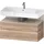 Duravit Collection One Waschtischunterbau, 1 Auszug und 1 Schublade, 990x470x590mm, Nische Taupe Supermatt, QA4395083550010, Farbe: Eiche marmoriert